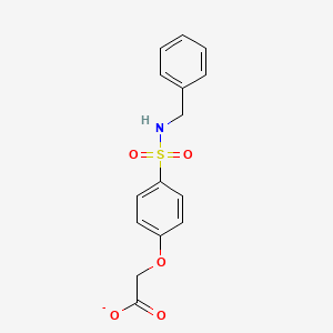 molecular formula C15H14NO5S- B11050715 [4-(Benzylsulfamoyl)phenoxy]acetate 