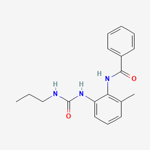 molecular formula C18H21N3O2 B11051009 N-(2-Methyl-6-[(propylcarbamoyl)amino]phenyl)benzamide 