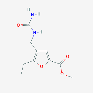 molecular formula C10H14N2O4 B11051283 Methyl 4-[(carbamoylamino)methyl]-5-ethylfuran-2-carboxylate 