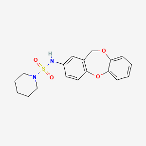 molecular formula C18H20N2O4S B11051396 N-11H-dibenzo[b,e][1,4]dioxepin-2-ylpiperidine-1-sulfonamide 