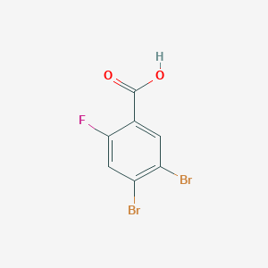 molecular formula C7H3Br2FO2 B110514 4,5-二溴-2-氟苯甲酸 CAS No. 289039-48-1