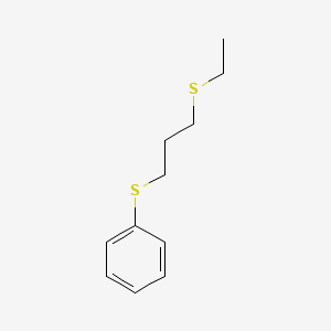 molecular formula C11H16S2 B11051645 {[3-(Ethylsulfanyl)propyl]sulfanyl}benzene 