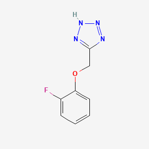 molecular formula C8H7FN4O B11051739 5-[(2-fluorophenoxy)methyl]-2H-tetrazole CAS No. 728038-33-3
