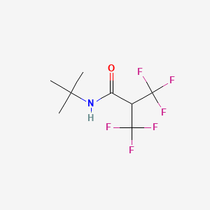 molecular formula C8H11F6NO B11051830 N-tert-butyl-3,3,3-trifluoro-2-(trifluoromethyl)propanamide 