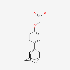 molecular formula C19H24O3 B11051912 Methyl 2-[4-(1-adamantyl)phenoxy]acetate 