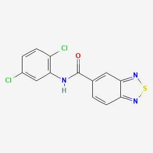molecular formula C13H7Cl2N3OS B11051939 N-(2,5-dichlorophenyl)-2,1,3-benzothiadiazole-5-carboxamide 