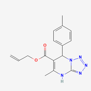 molecular formula C16H17N5O2 B11052051 Prop-2-en-1-yl 5-methyl-7-(4-methylphenyl)-4,7-dihydrotetrazolo[1,5-a]pyrimidine-6-carboxylate 