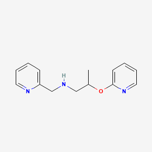 molecular formula C14H17N3O B11052110 N-(2-pyridinylmethyl)-N-[2-(2-pyridinyloxy)propyl]amine 