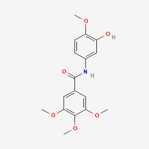 molecular formula C17H19NO6 B11052156 n-(3-Hydroxy-4-methoxyphenyl)-3,4,5-trimethoxybenzamide 