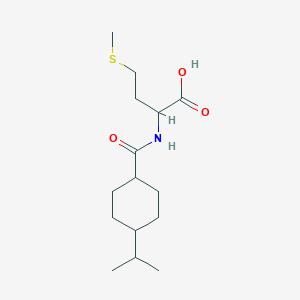 molecular formula C15H27NO3S B11052276 N-{[4-(propan-2-yl)cyclohexyl]carbonyl}methionine 