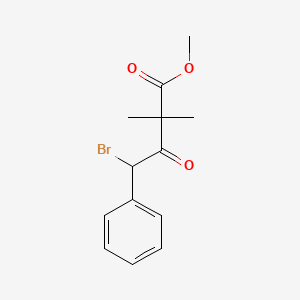 molecular formula C13H15BrO3 B11052416 Methyl 4-bromo-2,2-dimethyl-3-oxo-4-phenylbutanoate 