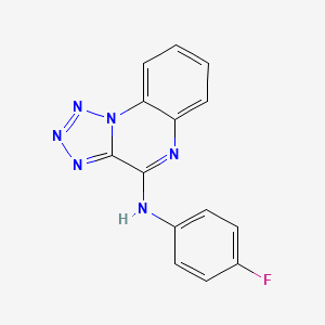 molecular formula C14H9FN6 B11052440 N-(4-fluorophenyl)tetrazolo[1,5-a]quinoxalin-4-amine 