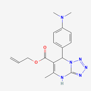 molecular formula C17H20N6O2 B11052881 Prop-2-en-1-yl 7-[4-(dimethylamino)phenyl]-5-methyl-4,7-dihydrotetrazolo[1,5-a]pyrimidine-6-carboxylate 