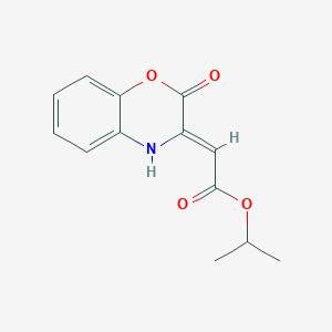 molecular formula C13H13NO4 B11052905 propan-2-yl (2Z)-(2-oxo-2H-1,4-benzoxazin-3(4H)-ylidene)ethanoate 
