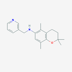 molecular formula C19H24N2O B011053 6-(3-Picolyl)amino-2,2,5,8-tetramethylchromane CAS No. 100748-03-6