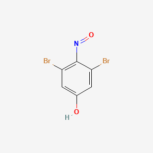 molecular formula C6H3Br2NO2 B11053307 3,5-Dibromo-4-nitrosophenol 