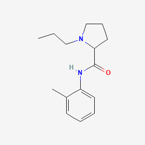molecular formula C15H22N2O B11053487 N-(2-methylphenyl)-1-propylprolinamide 