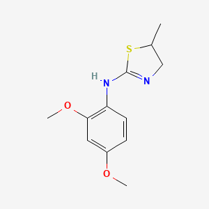 molecular formula C12H16N2O2S B11053773 N-(2,4-dimethoxyphenyl)-5-methyl-4,5-dihydro-1,3-thiazol-2-amine 
