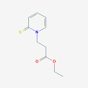 molecular formula C10H13NO2S B11053779 ethyl 3-(2-thioxopyridin-1(2H)-yl)propanoate 