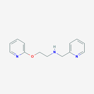 molecular formula C13H15N3O B11053923 N-(pyridin-2-ylmethyl)-2-(pyridin-2-yloxy)ethanamine 