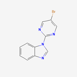 molecular formula C11H7BrN4 B11054106 1-(5-bromopyrimidin-2-yl)-1H-benzimidazole CAS No. 883230-69-1