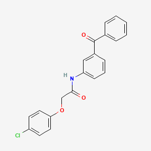 molecular formula C21H16ClNO3 B11054240 N-(3-benzoylphenyl)-2-(4-chlorophenoxy)acetamide 