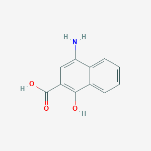 molecular formula C11H9NO3 B110556 4-Amino-1-hydroxy-2-naphthoic acid CAS No. 13065-87-7