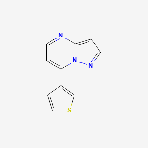 molecular formula C10H7N3S B11056455 7-(3-Thienyl)pyrazolo[1,5-a]pyrimidine 