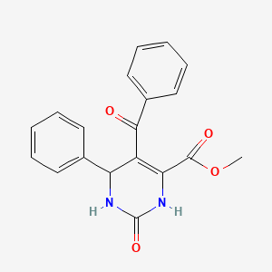 molecular formula C19H16N2O4 B11056507 Methyl 5-benzoyl-2-oxo-6-phenyl-1,2,3,6-tetrahydropyrimidine-4-carboxylate 
