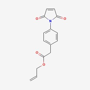 molecular formula C15H13NO4 B11056557 Prop-2-en-1-yl 2-[4-(2,5-dioxopyrrol-1-yl)phenyl]acetate 