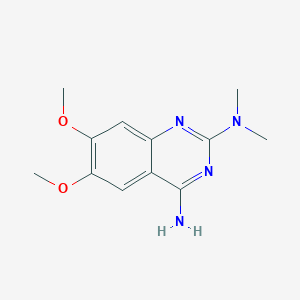 molecular formula C12H16N4O2 B110568 6,7-二甲氧基-2-N,2-N-二甲基喹唑啉-2,4-二胺 CAS No. 19216-53-6