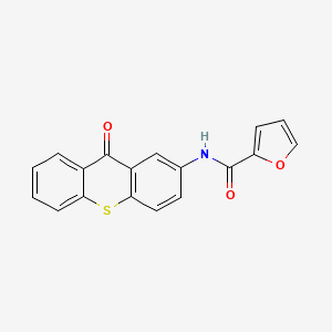 molecular formula C18H11NO3S B11056845 N-(9-oxo-9H-thioxanthen-2-yl)furan-2-carboxamide 