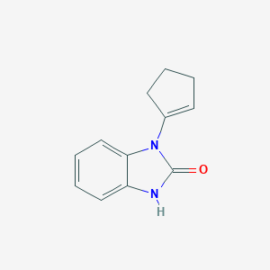 molecular formula C12H12N2O B011059 3-(cyclopenten-1-yl)-1H-benzimidazol-2-one CAS No. 104509-42-4