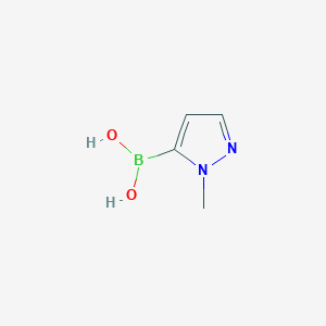 molecular formula C4H7BN2O2 B110593 (1-methyl-1H-pyrazol-5-yl)boronic acid CAS No. 720702-41-0