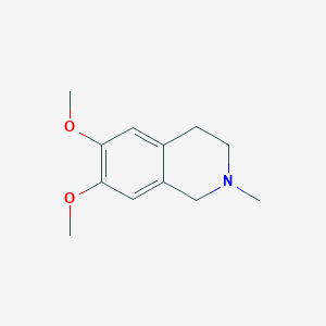 molecular formula C12H17NO2 B110609 6,7-Dimethoxy-2-methyl-1,2,3,4-tetrahydroisoquinoline CAS No. 16620-96-5