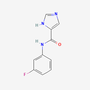 molecular formula C10H8FN3O B11061443 N-(3-fluorophenyl)-1H-imidazole-4-carboxamide 