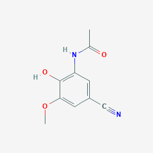 molecular formula C10H10N2O3 B11062739 N-(5-cyano-2-hydroxy-3-methoxyphenyl)acetamide 