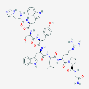 molecular formula C59H77N17O11 B011063 LHRH (2-10), Trp(6)- CAS No. 108787-46-8