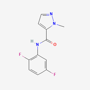 molecular formula C11H9F2N3O B11063155 N-(2,5-difluorophenyl)-1-methyl-1H-pyrazole-5-carboxamide 