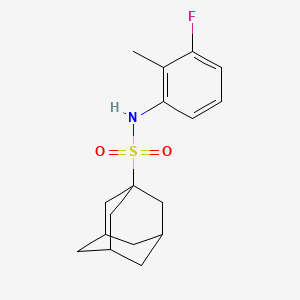 molecular formula C17H22FNO2S B11063429 N-(3-fluoro-2-methylphenyl)adamantane-1-sulfonamide 