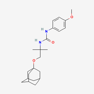 molecular formula C22H32N2O3 B11063838 N-[2-(1-adamantyloxy)-1,1-dimethylethyl]-N'-(4-methoxyphenyl)urea 