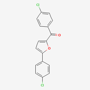 molecular formula C17H10Cl2O2 B11064239 (4-Chlorophenyl)[5-(4-chlorophenyl)-2-furyl]methanone 