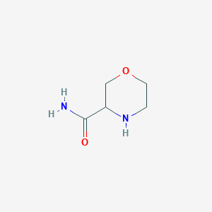 molecular formula C5H10N2O2 B110646 Morpholine-3-carboxamide CAS No. 848488-74-4