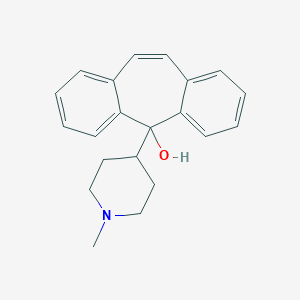 molecular formula C21H23NO B110649 5-(1-methylpiperidin-4-yl)-5H-dibenzo[a,d][7]annulen-5-ol CAS No. 3967-32-6
