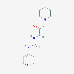 molecular formula C14H20N4OS B11065568 N-phenyl-2-(piperidin-1-ylacetyl)hydrazinecarbothioamide 