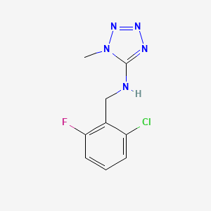 molecular formula C9H9ClFN5 B11067413 N-(2-chloro-6-fluorobenzyl)-1-methyl-1H-tetrazol-5-amine CAS No. 717830-28-9