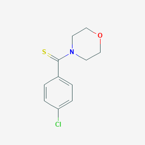 molecular formula C11H12ClNOS B110676 (4-Chlorophenyl)-morpholin-4-ylmethanethione CAS No. 21011-44-9