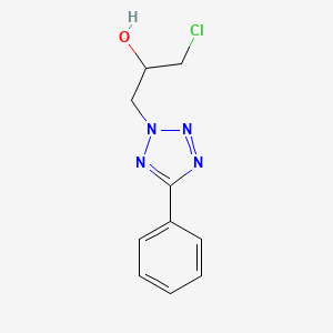 molecular formula C10H11ClN4O B11067916 1-chloro-3-(5-phenyl-2H-tetrazol-2-yl)propan-2-ol 
