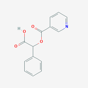 molecular formula C14H11NO4 B011068 2-(Nicotinoyloxy)-2-phenylacetic acid CAS No. 101977-74-6