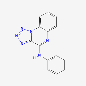molecular formula C14H10N6 B11068371 N-phenyltetrazolo[1,5-a]quinoxalin-4-amine 